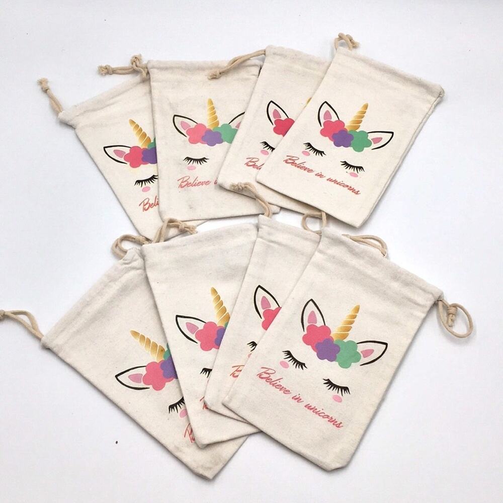 Girls unicorn Party Favors bags set 8 NEW pretty